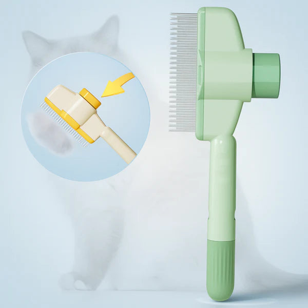 Self-Cleaning Pet Grooming Brush – Gently Removes Loose Hair & Dirt