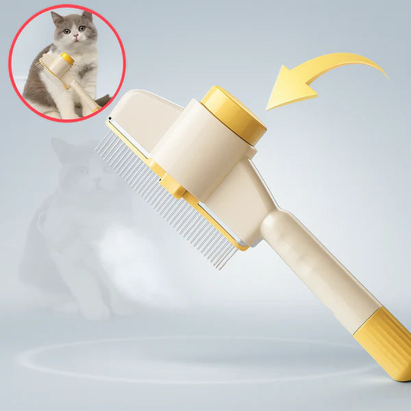 Self-Cleaning Pet Grooming Brush – Gently Removes Loose Hair & Dirt