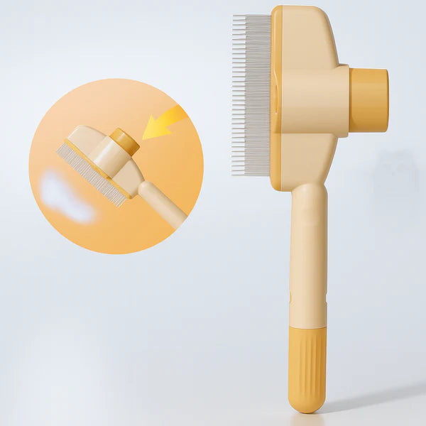 Self-Cleaning Pet Grooming Brush – Gently Removes Loose Hair & Dirt